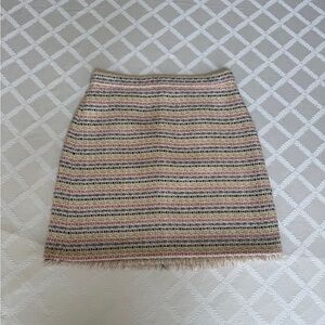 Chic Multicolor Striped Skirt